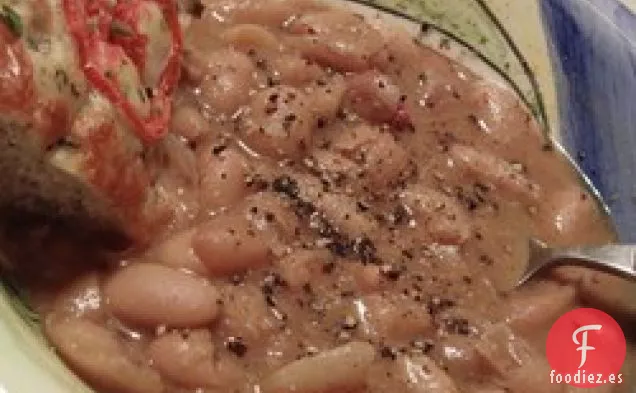 Jamón y Frijoles de Cocción Lenta