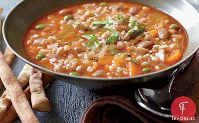 Sopa Mixta de Verduras y Farro