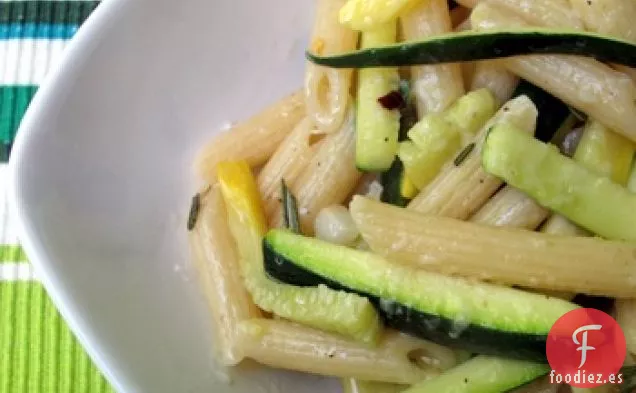 Pasta Con Calabaza De Verano Y Romero