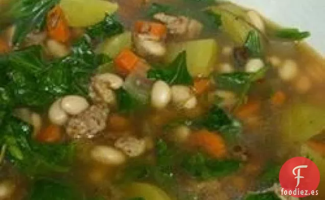 Col Rizada Sabrosa, Frijoles Cannellini y Sopa de Papas