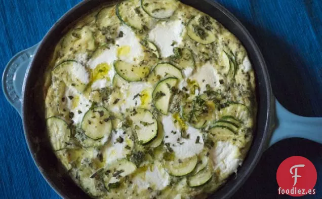 Frittata de Calabacín, Menta y Ricota