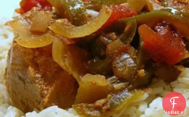 Chuletas de Cerdo Picantes de Cocción Lenta