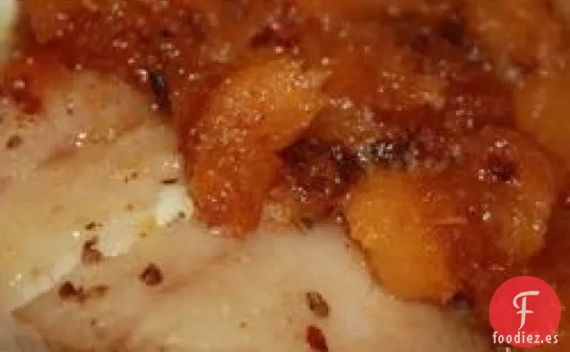 Mero a la Parrilla con Mantequilla de Mango