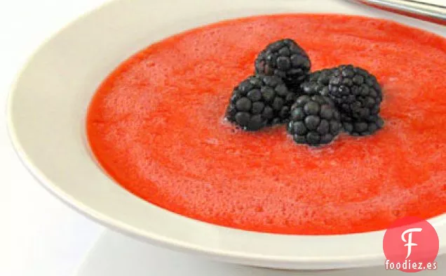 Sopa de Ciruelas con Estragón y Moras