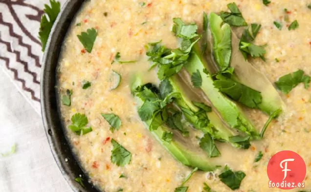 Sopa De Maíz Dulce Y Pimienta Picante