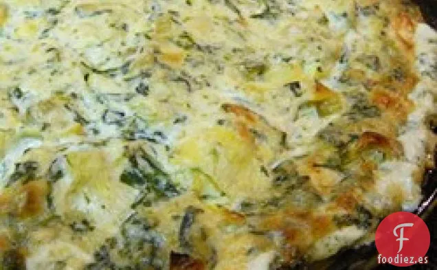 Salsa Caliente de Espinacas, Alcachofas y Chile de Verónica