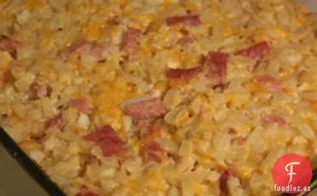 Pastel de Patatas con Queso y Jamón