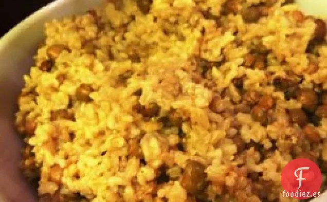 Arroz de Coco Fácil y Guisantes de Ojos Negros