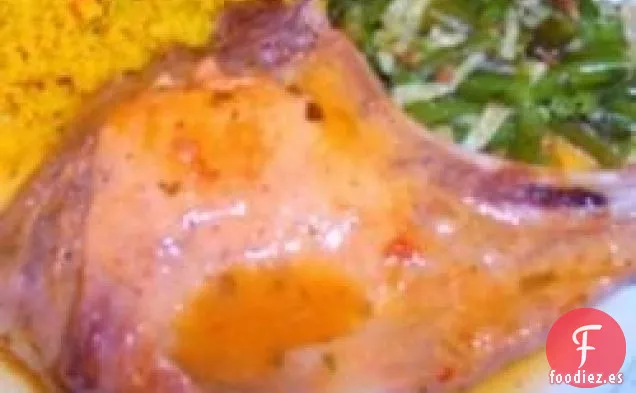 Chuletas de Cerdo de Naranja con Estragón