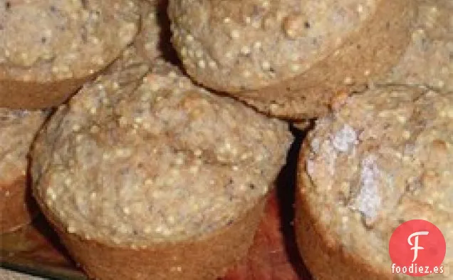 Muffins de Semillas de Amapola de Mijo y Harina de Maíz