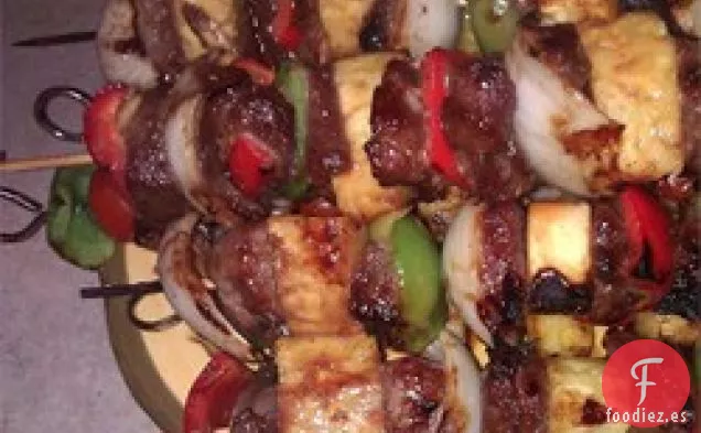 Brochetas de Ternera Teriyaki