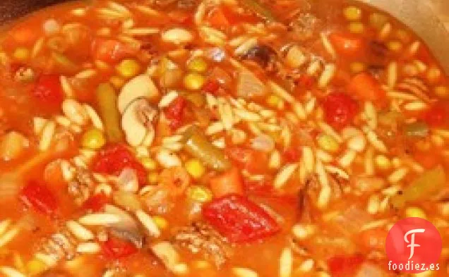 Sopa de Carne de Res con Verduras Picantes