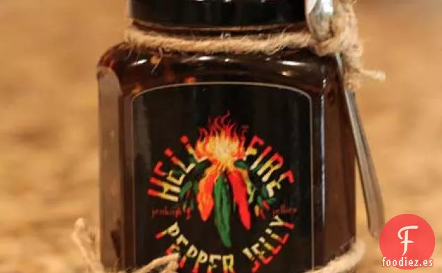 Sándwiches y regalos de Mantequilla de Maní con Jalea de Pimienta Hell Fire