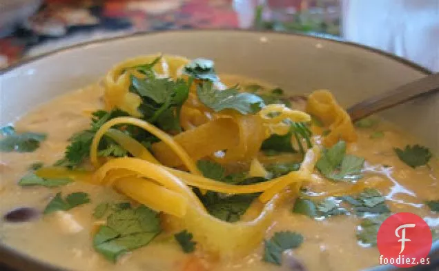 Sopa Cremosa de Tortilla de Pollo