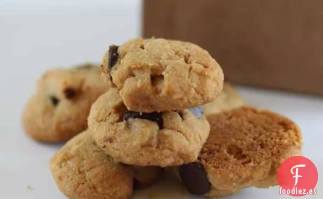 Mini Galletas de Caramelo con Chispas de Chocolate y Mantequilla de Maní