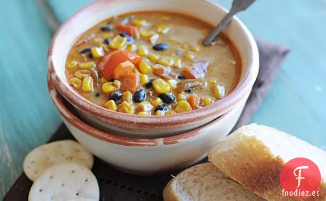 Receta De Sopa De Maíz Tostado Y Frijoles Negros (adaptada De Tabasco.com)