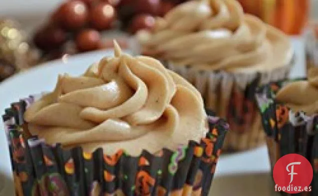 Cupcakes De Especias De Calabaza Con Glaseado De Queso Crema