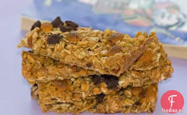 Barras de Granola con Chips de Chocolate y Caramelo