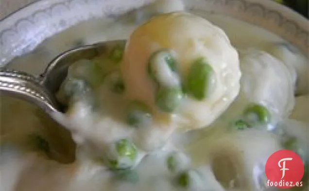 Crema de Guisantes y Cebollas