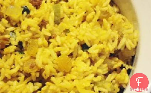 Pilaf de Arroz con Pasas y Verduras