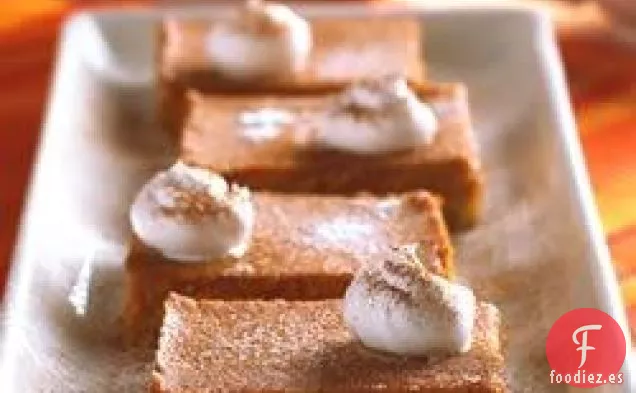 Cuadrados de Pastel de Calabaza