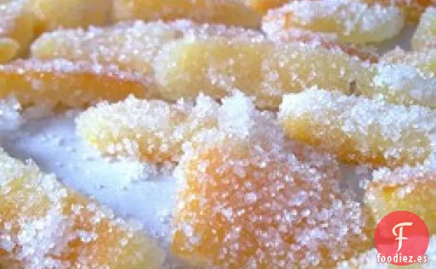 Cáscara de Limón y Naranja Confitada Dulce