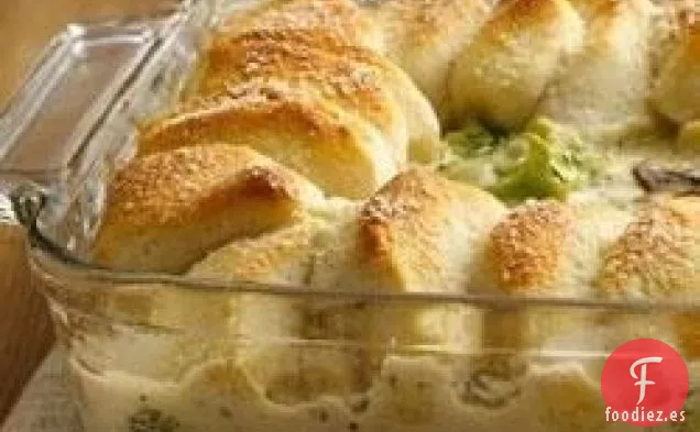 Cazuela de Galleta Alfredo de Pollo