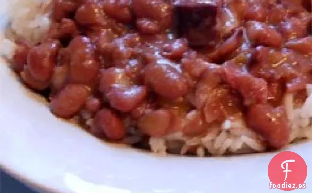 Frijoles Rojos y Arroz Auténticos de Nueva Orleans