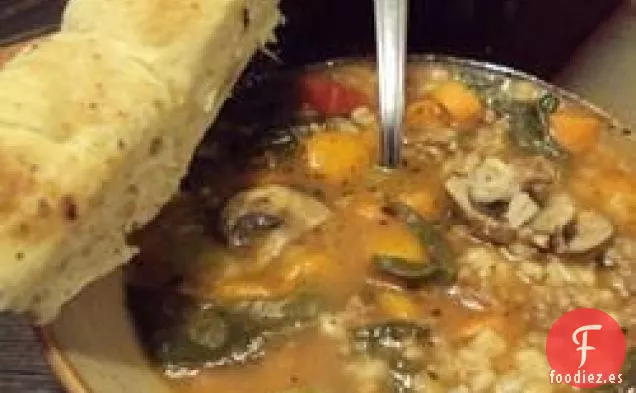 Sopa de Salchicha de Cebada