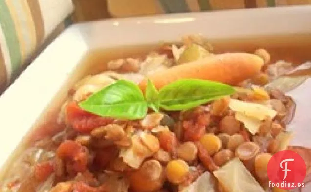 Sopa de Verduras de Lentejas de Invierno