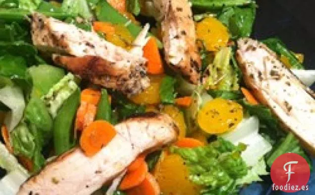 Ensalada de Pollo con Vinagreta de Naranja A La Parrilla