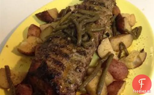 Lomo de Cerdo con Ajo y Hierbas de Cocción Lenta