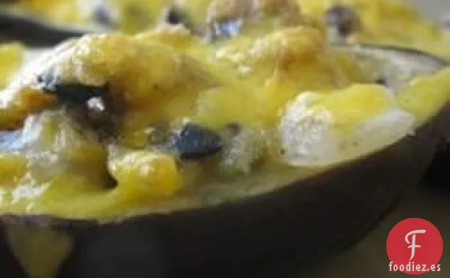 Calabaza de Guinea rellena (Berenjena)