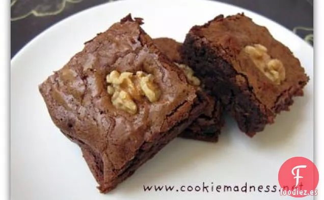 Brownies de Una Sartén (Brownies de Chocolate con Chocolate Triple)