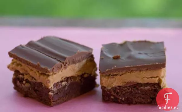 Brownies de Chocolate con Mantequilla de Maní