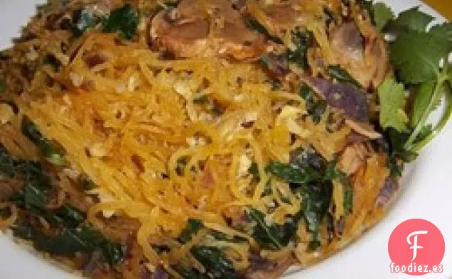 Calabaza Espagueti al Pesto