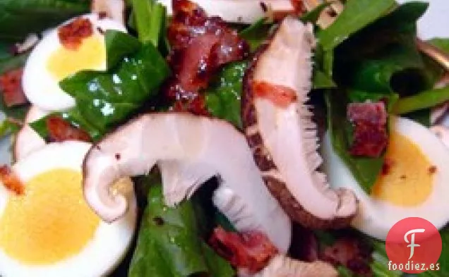 Ensalada de Espinacas y Champiñones
