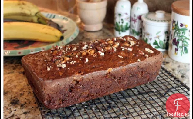 Pan de Caramelo de Plátano con Nueces Tostadas