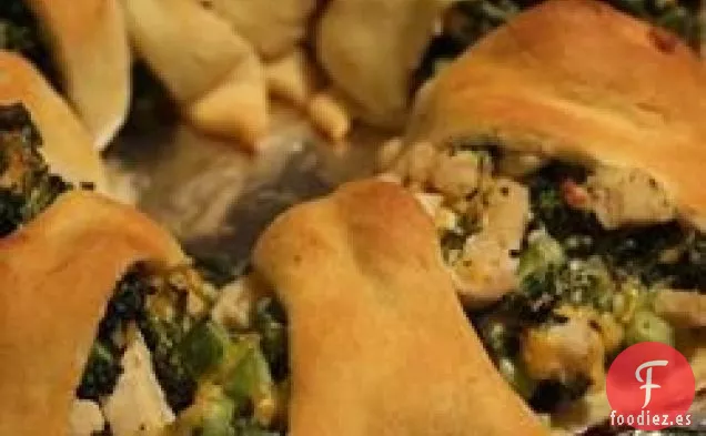 Roli de Pollo con Brócoli