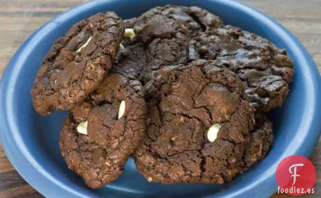 Galletas de Coco de Chocolate Doble por Lotes Pequeños