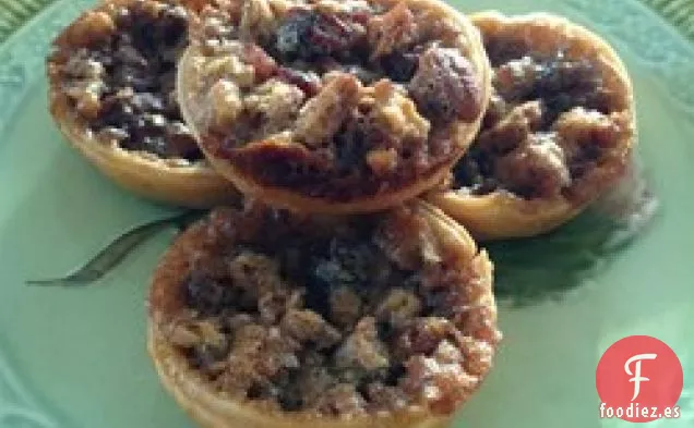 Tartas de Mantequilla de Arándanos y Nueces