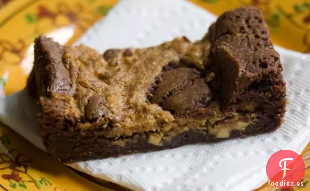 Brownies de Remolino de Mantequilla de Maní para Pan de Pan