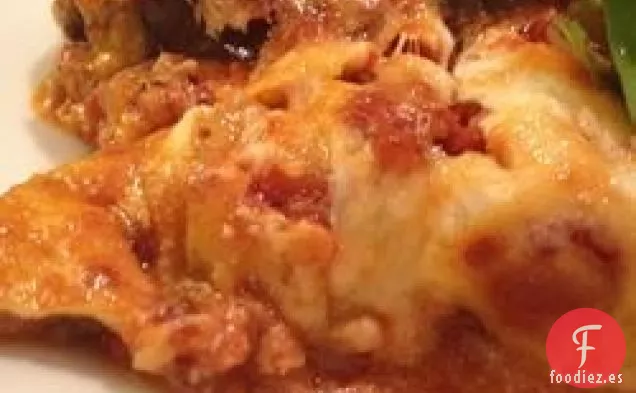 Lasaña de Berenjena y Queso de Cabra