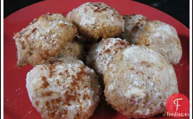 Bolas de Nieve de Canela (con Harina de Pastel y Copos de Maíz, Wow!)