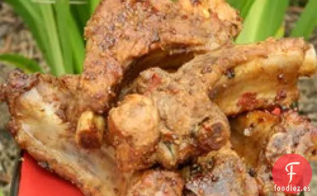 Costillas Dorsales de Bebé Hervidas y Horneadas