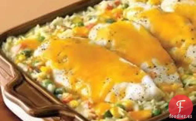 Cazuela de Pollo y Arroz con queso Campbell®