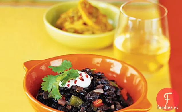 Frijoles Negros Con Aroma A Comino Y Cilantro