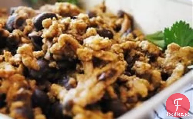 Arroz de Oriente Medio con Frijoles Negros y Garbanzos