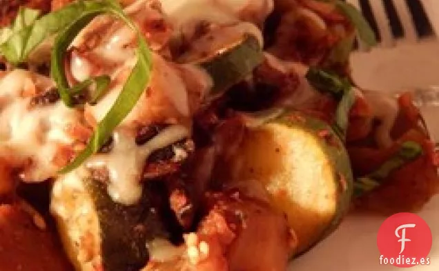 Berenjena Asada y Champiñones