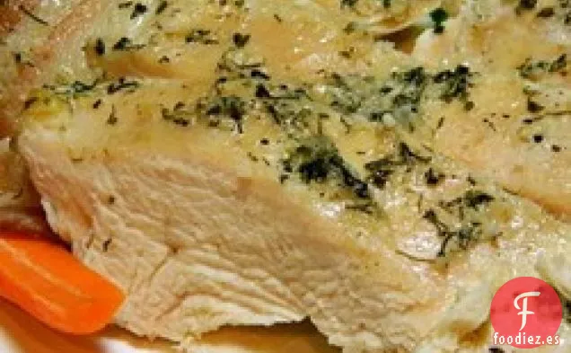 Pavo de Lata de Cerveza Ranch con Tocino de Cocción Lenta